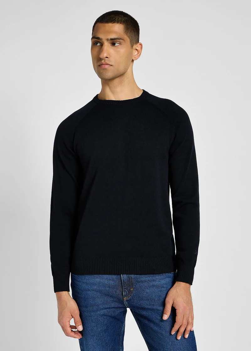 Lee Clean Raglan Sweater Black