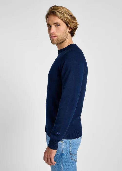 Lee Clean Raglan Sweater True Navy
