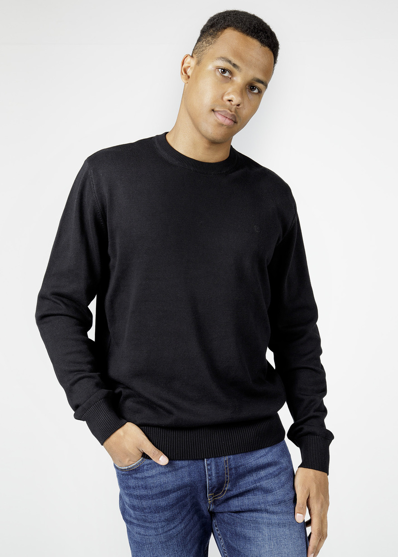 Cross Jeans Knitwear C Neck Black 020 - 34228-020