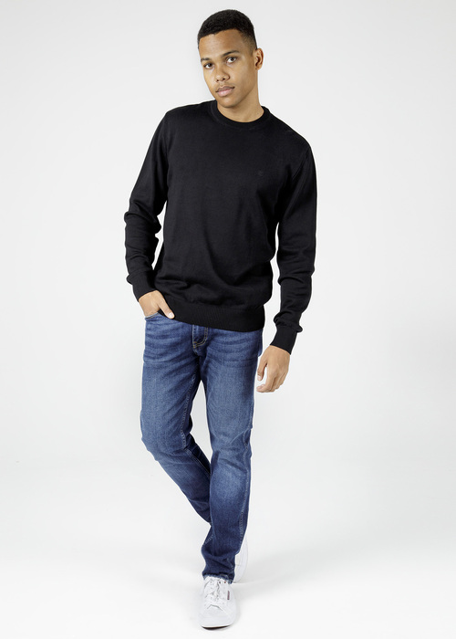 Cross Jeans Knitwear C Neck Black 020 - 34228-020