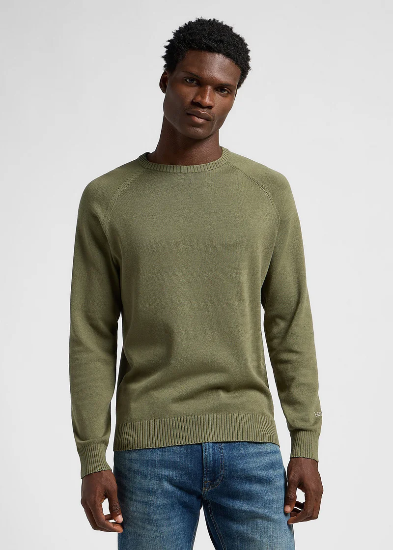 Lee Clean Raglan Sweater Mercantile Green
