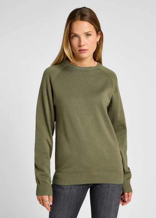 Lee Clean Raglan Sweater Mercantile Green