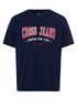 Cross Jeans Retro C Neck Logo Tee Navy 001 - 16016-001