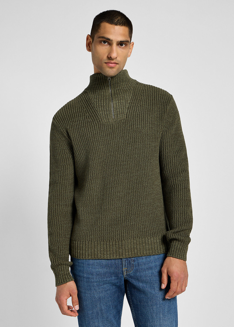 Lee Half Zip Knit Mercantile Green - 112355675