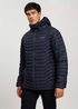 Cross Jeans Winter Quilted Jacket Navy 001 - 40287-001