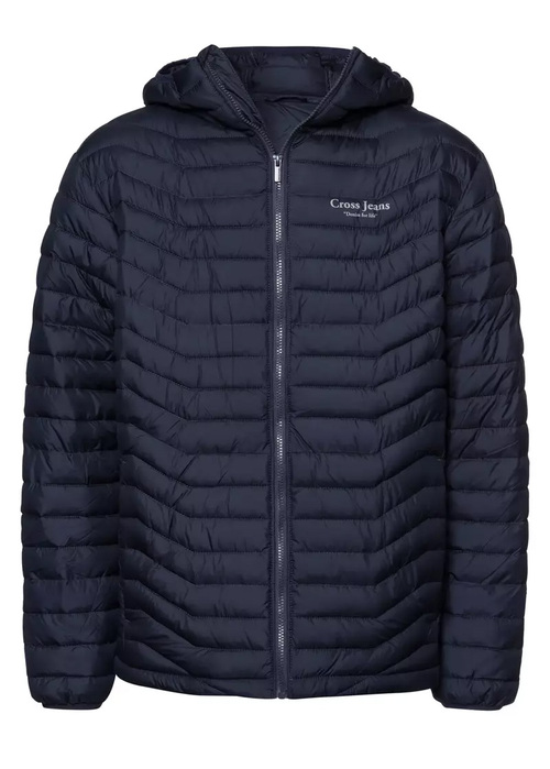 Cross Jeans Winter Quilted Jacket Navy 001 - 40287-001