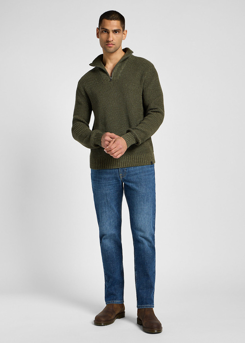 Lee Half Zip Knit Mercantile Green - 112355675