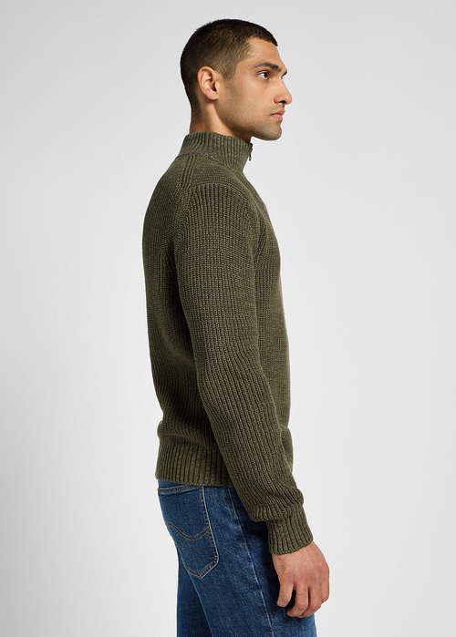 Lee Half Zip Knit Mercantile Green - 112355675