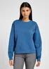 Lee Logo Crew Sweatshirt Midcentury Blue