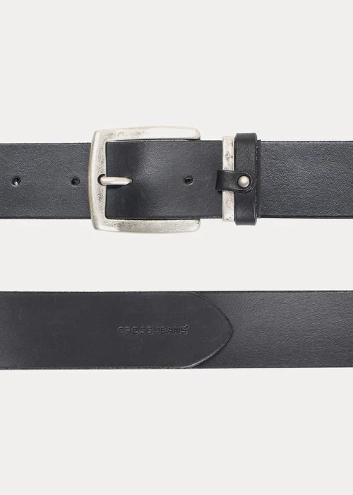 Cross Jeans Leather Belt Black 020