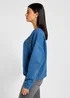 Lee Logo Crew Sweatshirt Midcentury Blue