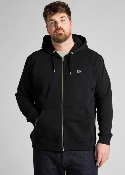 Lee Basic Zip Throuh Hoody Black - L80KSP01