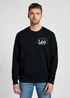 Lee Logo Crew Sweatshirt Jet Black