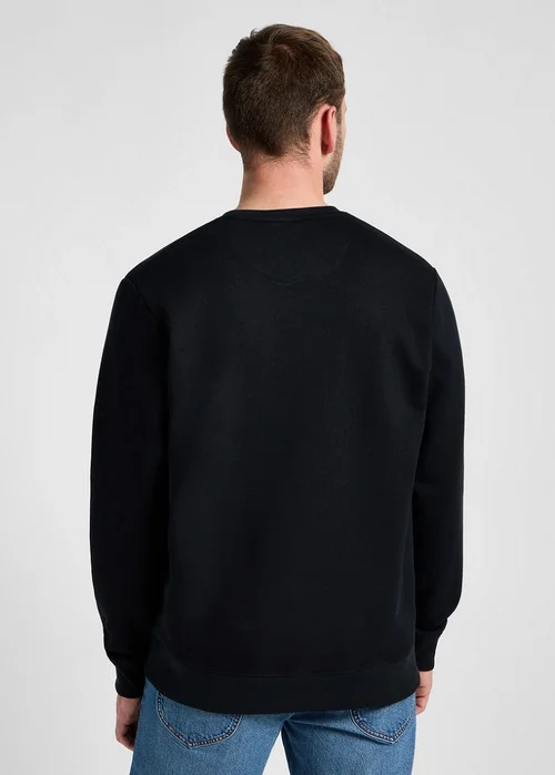 Lee Logo Crew Sweatshirt Jet Black