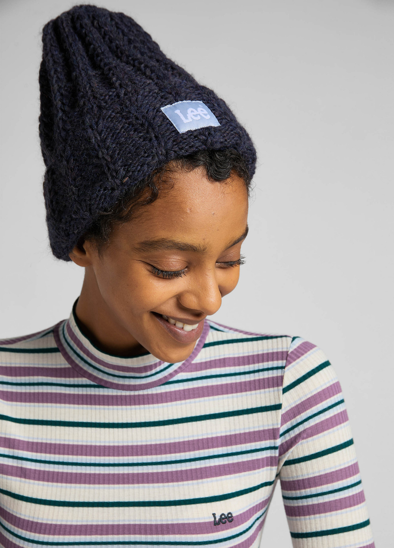 Lee Woman Beanie Blue Opal