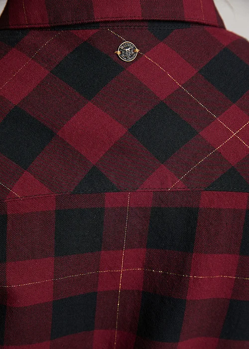 Mustang Plaid Dress With Tie Belt Check X