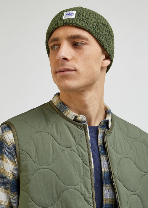 Lee Workwear Beanie Olive Green - LP7547A61