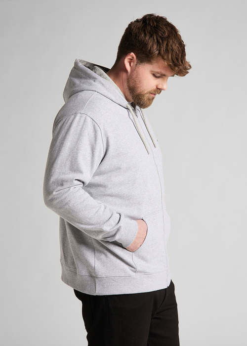 Lee Basic Zip Throuh Hoody Grey Mele - L80KSPMP