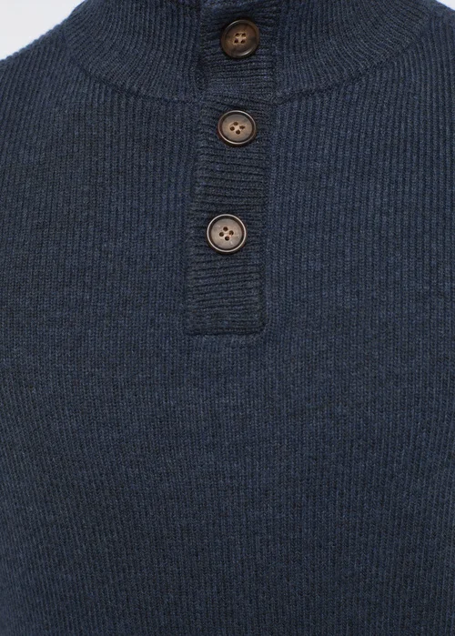 Mustang Emil H Henley Navy Blazer