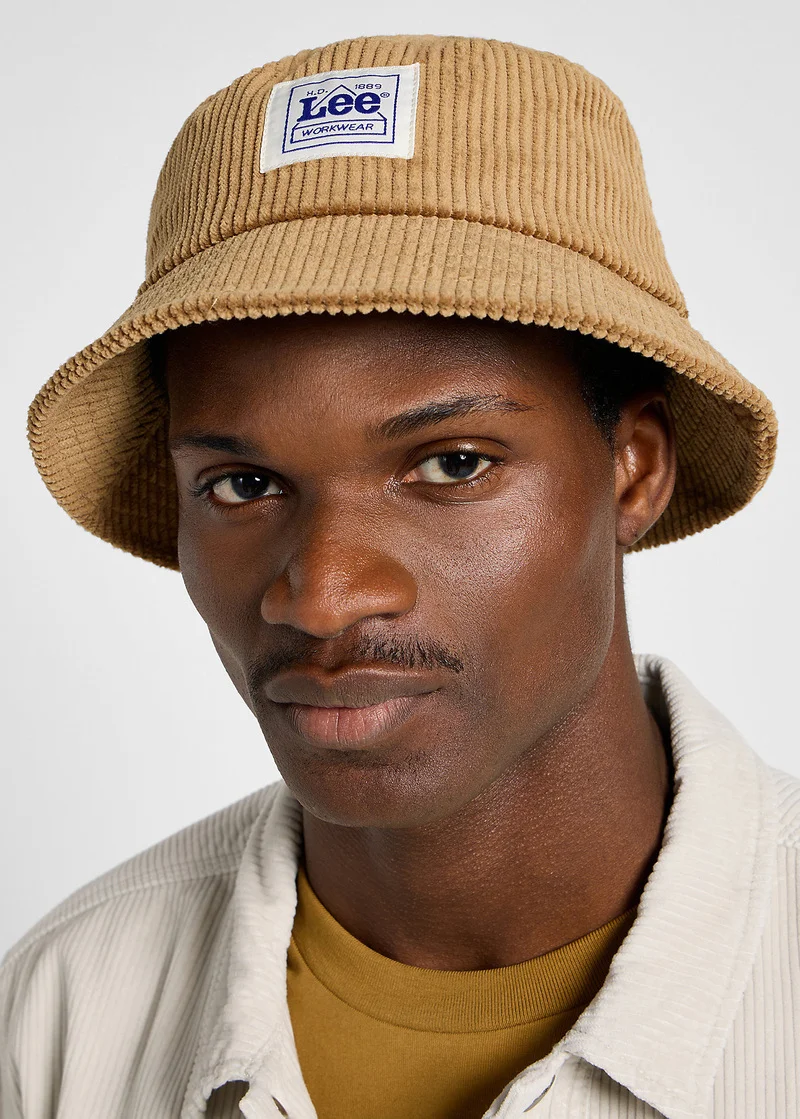 Lee Cord Workwear Bucket Hat Glazed Ginger