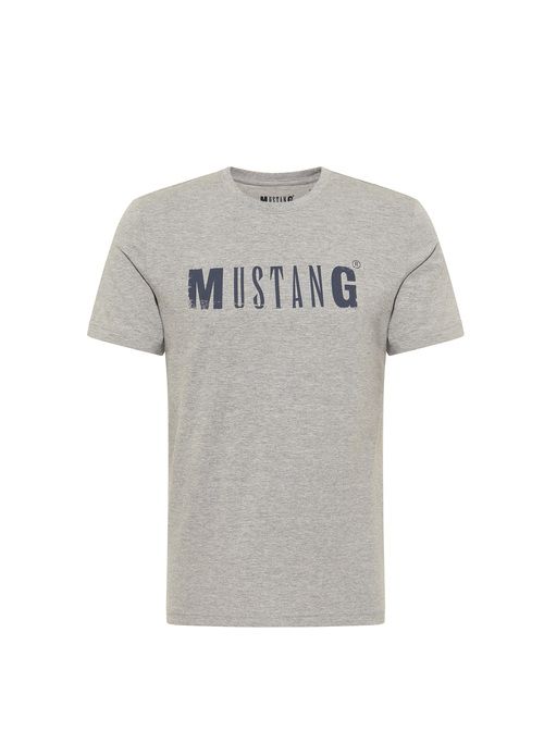 Mustang Logo Tee Mid Grey Melange - 1005454-4140