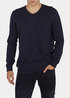 Mustang Basic V Neck Jumper Dark Sapphire - 1006813-4136