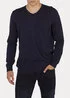 Mustang Basic V Neck Jumper Dark Sapphire