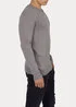 Mustang Basic V Neck Jumper Mid Grey Melange
