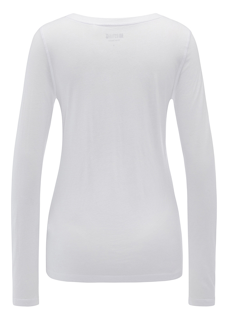 Mustang Basic Longsleeve General White - 1006809-2045