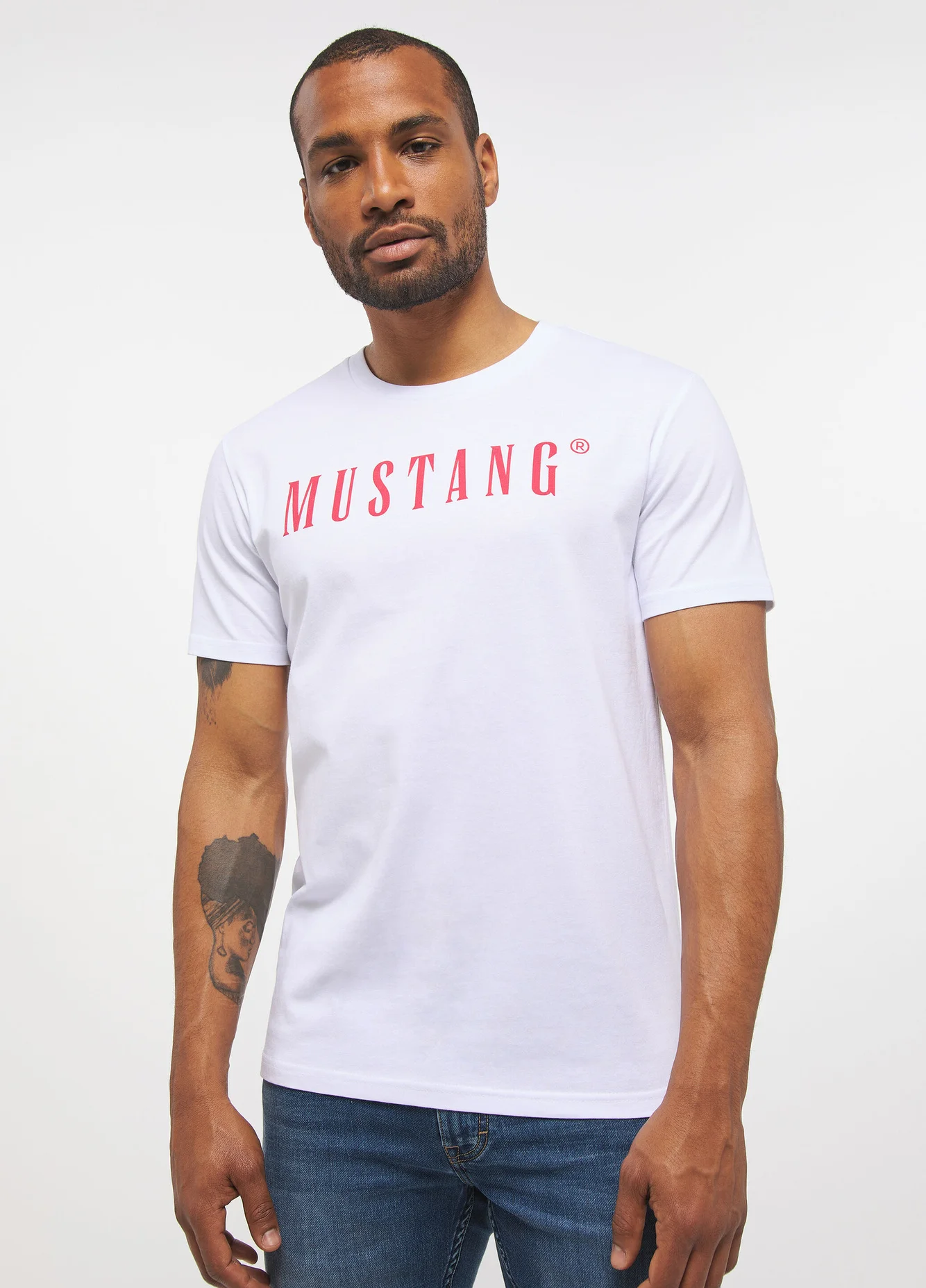Mustang Alex C Logo Tee General White