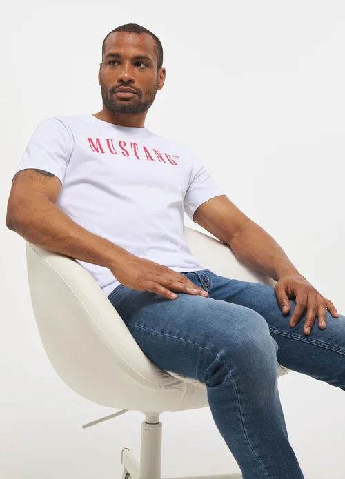 Mustang Alex C Logo Tee General White