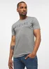 Mustang Alina C Logo Tee Light Grey Melange