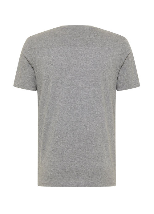 Mustang Alina C Logo Tee Light Grey Melange - 1013221-4140