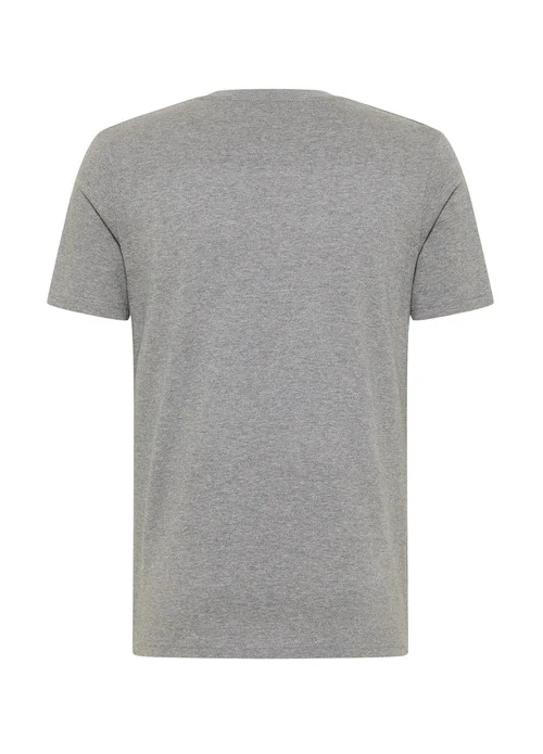 Mustang Alina C Logo Tee Light Grey Melange