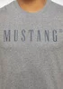 Mustang Alina C Logo Tee Light Grey Melange