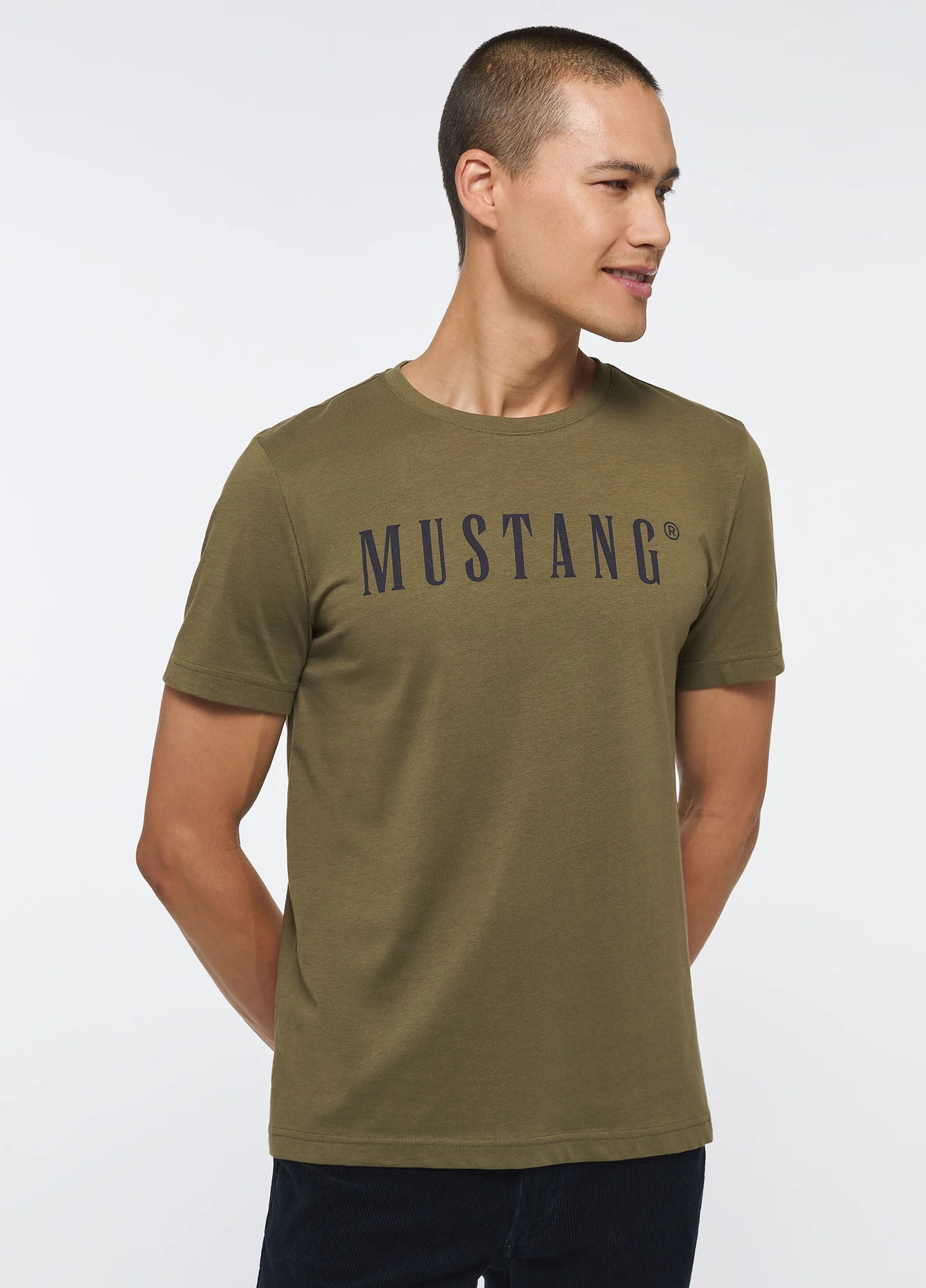 Mustang Alex C Logo Tee Burnt Olive