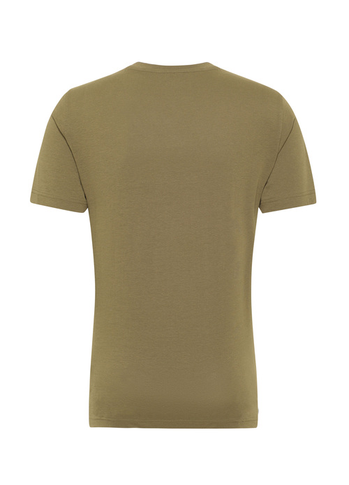 Mustang Alex C Logo Tee Burnt Olive - 1013221-6358