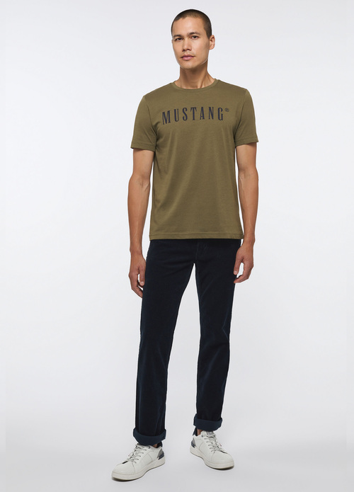 Mustang Alex C Logo Tee Burnt Olive - 1013221-6358