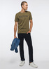 Mustang Alex C Logo Tee Burnt Olive - 1013221-6358