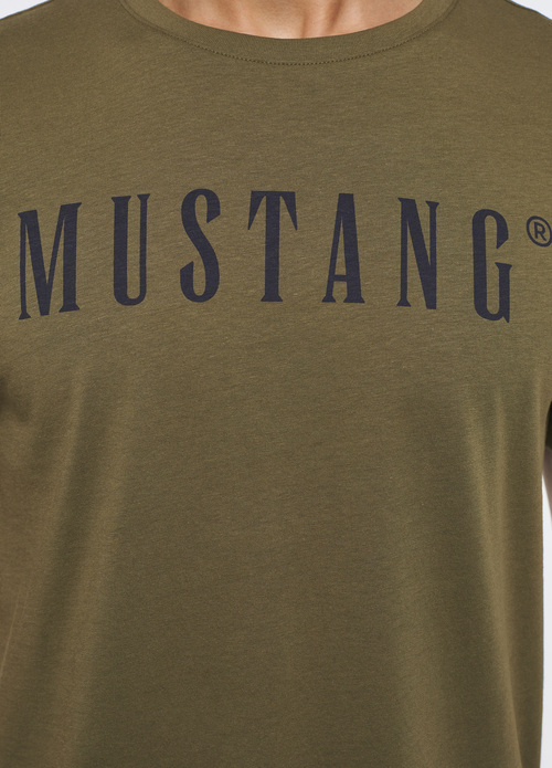 Mustang Alex C Logo Tee Burnt Olive - 1013221-6358