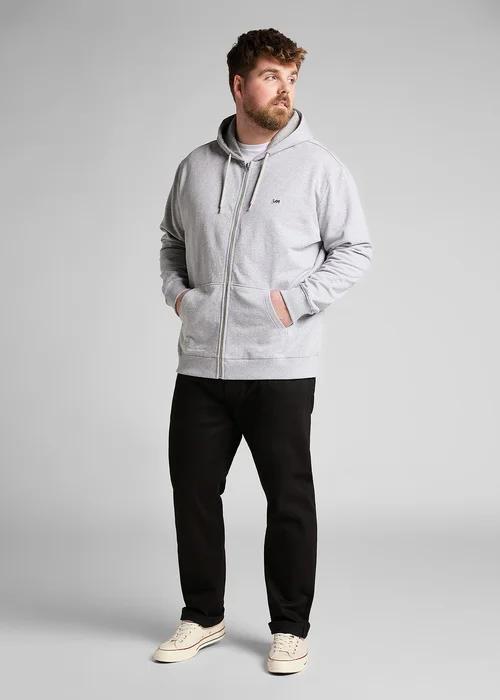 Lee Basic Zip Throuh Hoody Grey Mele