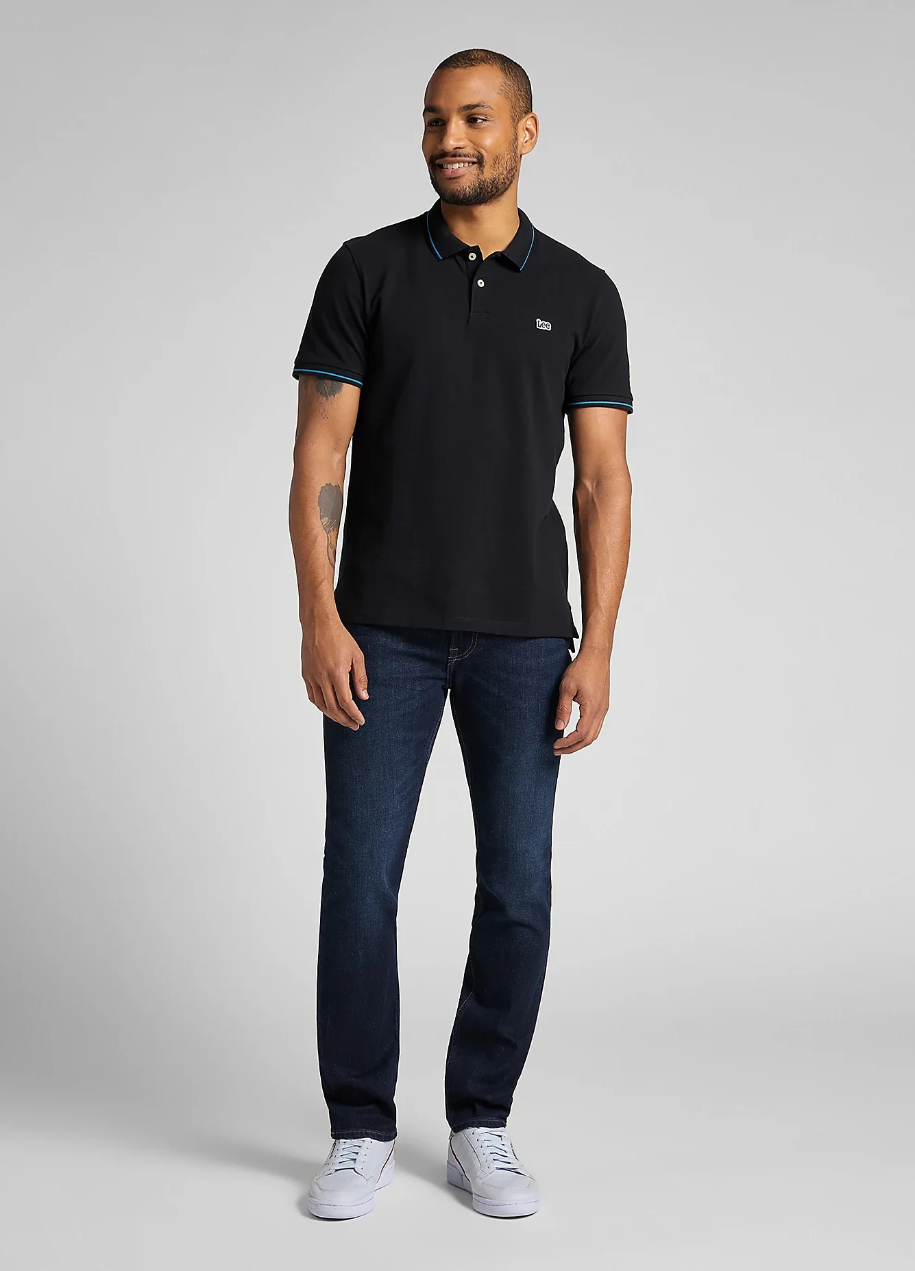 Lee Pique Polo Black