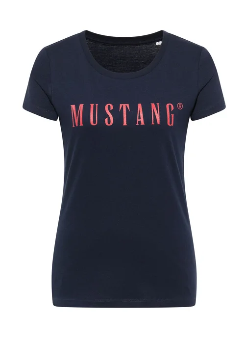 Mustang Alina C Logo Tee Blue Nights