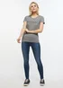 Mustang Alina C Logo Tee Light Grey Melange