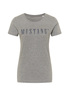 Mustang Alina C Logo Tee Light Grey Melange - 1013222-4141