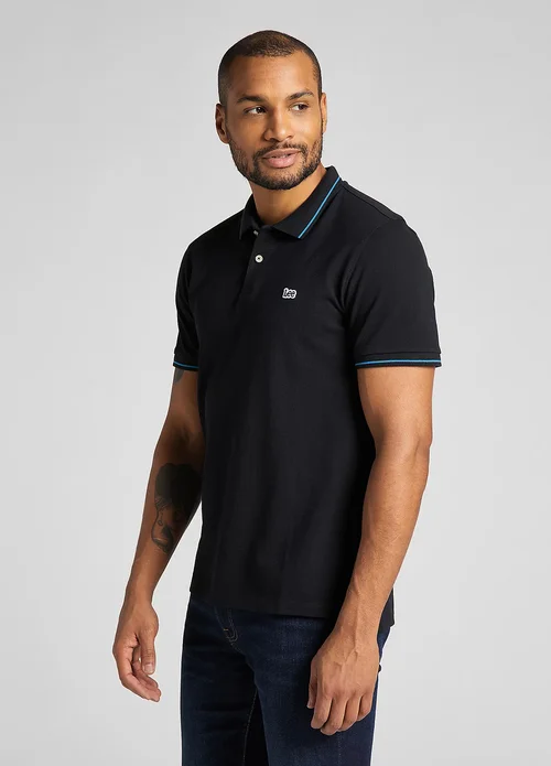 Lee Pique Polo Black