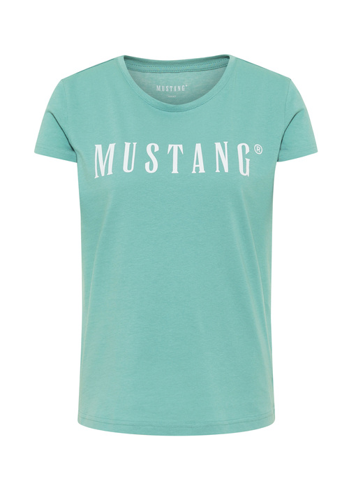 Mustang Alina C Logo Tee Mineral Blue - 1013222-6236