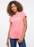 Mustang Alina C Logo Tee Tea Rose