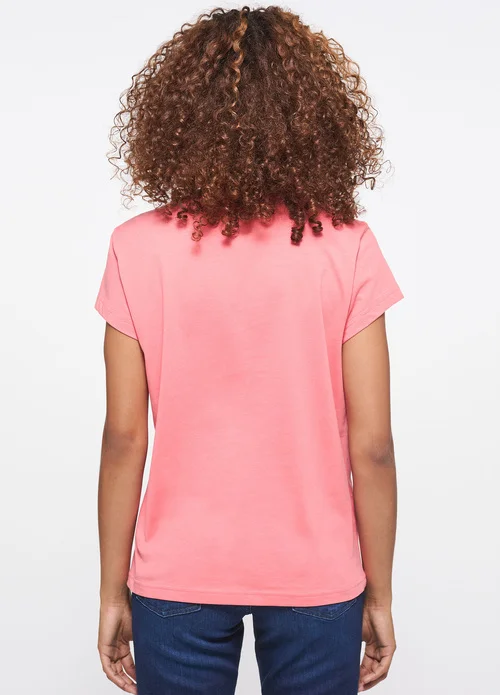 Mustang Alina C Logo Tee Tea Rose