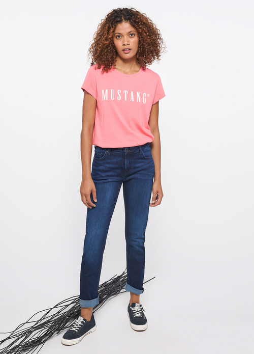 Mustang Alina C Logo Tee Tea Rose - 1013222-8142